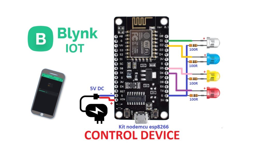 Blynk IOT và nodemcu esp8266