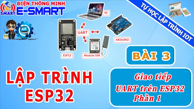 Cách giao tiếp uart trên esp32, truyền nhận dữ liệu qua uart