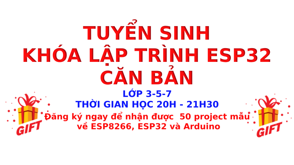 Khóa học lập trình esp32