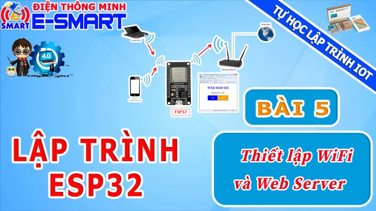 Chức năng wifi và web server trên ESP32