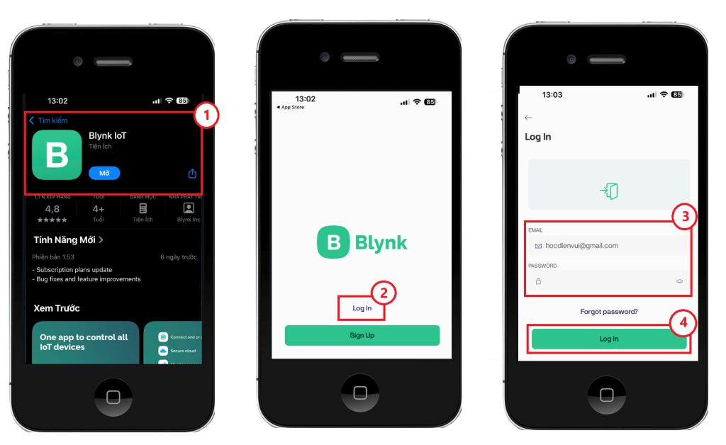 Cách sử dụng Blynk IOT với ESP32