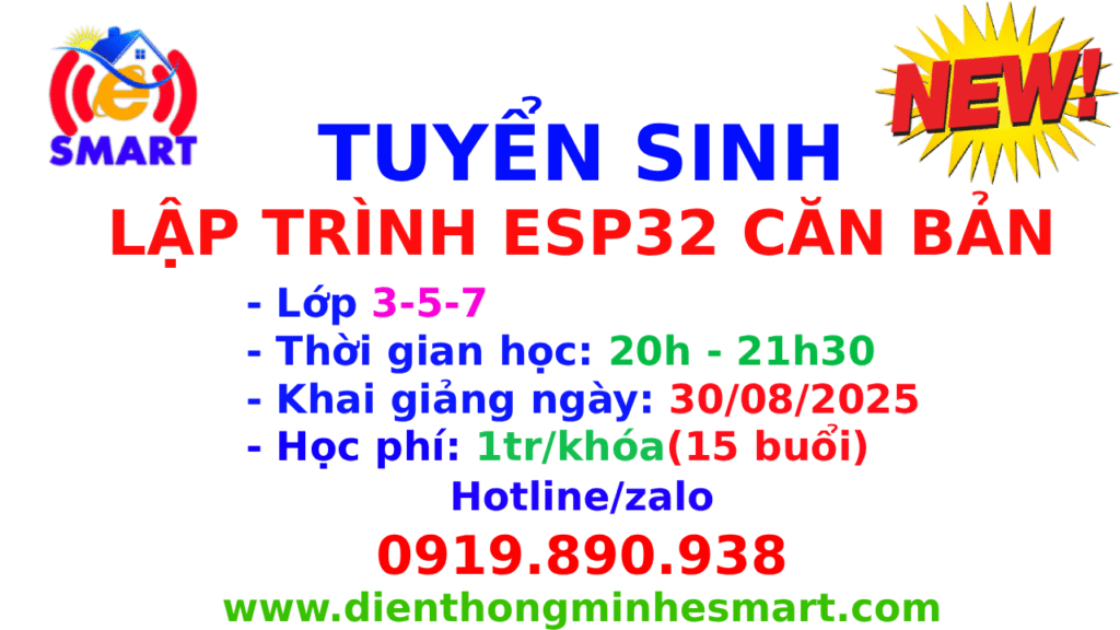 Lập trình ESP32 căn bản