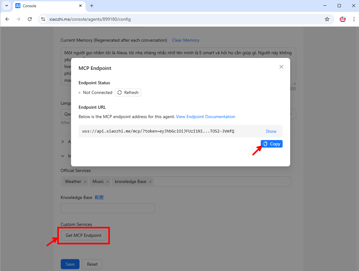 Điều khiển thiết bị bằng chatbot xiaozhi